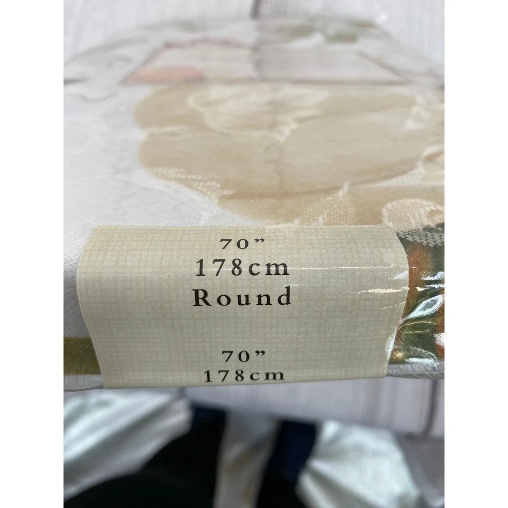 Benson Mills Pumpkin Acres Tablecloth Round 70